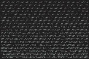 Black halftone dot grain texture pixel pop-art abstract pattern background. vector