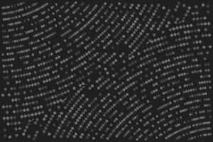 Black halftone dot grain texture pixel pop-art abstract pattern background. vector