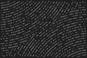 Black halftone dot grain texture pixel pop-art abstract pattern background. vector