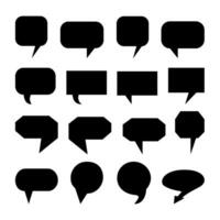 Speech Bubbles set isolated on white background. Talk bubble, Cloud speech bubbles collection. vector