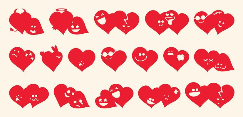 Love emotion icon . Emoticon smiling face icon . Love symbol