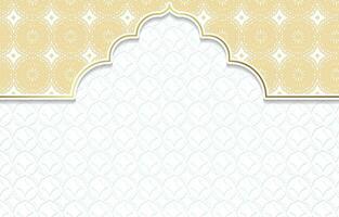 Islamic Ornate Background, with Arabesque or Islamic Pattern vector