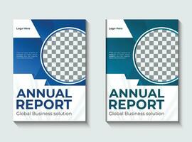 Annual report brochure flyer design template vector, Leaflet, presentation book cover templates. vector