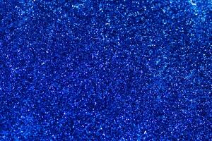 Blue Sparkling Glitter bokeh Background. photo