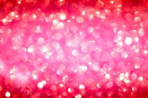 Red and pink Glitter bokeh Background. photo