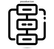 procedure icon, Vector illustration