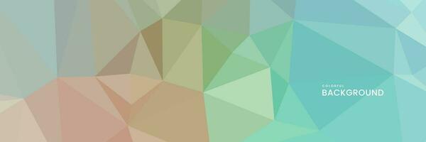 abstract creative geometric art colorful background with triangles vector