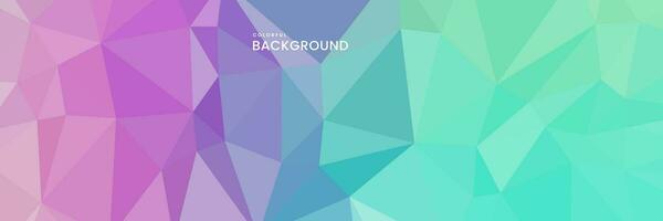 abstract creative geometric art colorful background with triangles vector