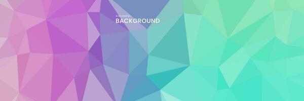 abstract creative geometric art colorful background with triangles vector