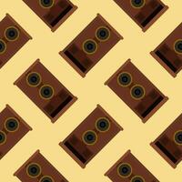 audio speaker seamless pattern. loud speaker box background pattern, creative and beautiful shape amazing studio stereo modern electronics loud speaker seamless pattern illustration design vector