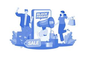 Black Friday Sale Announcement vector