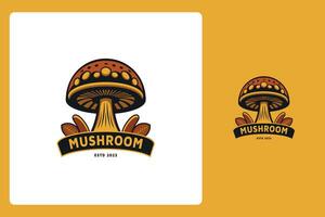 Mushroom Logo Design Template vector