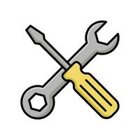 screwdriver icon vector design template simple and clean