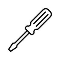 screwdriver icon vector design template simple and clean