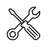 screwdriver icon vector design template simple and clean