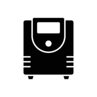 poder suministro UPS icono vector diseño modelo sencillo y limpiar