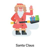 Trendy Santa Claus vector