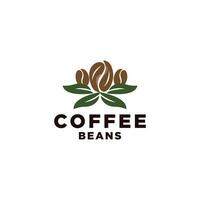 Selected premium Arabica coffee beans, logo illustration design template vector