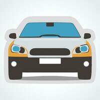 Flat design Hand drawn car illustration vector