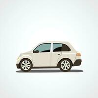 Flat design Hand drawn car illustration vector