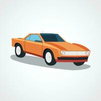 Flat design Hand drawn car illustration vector