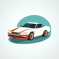 Flat design Hand drawn car illustration vector