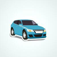 Flat design Hand drawn car illustration vector