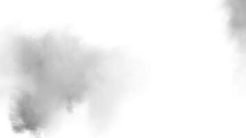 Smoke on white background, smoke background photo