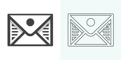Email envelope icon vector illustration. Mail icon set. email icon vector. E-mail icon. Envelope illustration