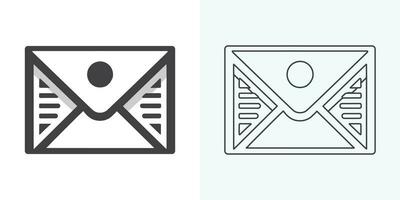 Email envelope icon vector illustration. Mail icon set. email icon vector. E-mail icon. Envelope illustration