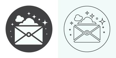 Email envelope icon vector illustration. Mail icon set. email icon vector. E-mail icon. Envelope illustration