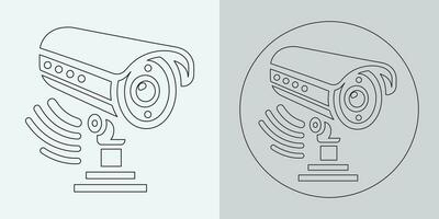 Set of security or surveillance camera icons. CCTV camera icon, Vector Graphics. Wireless security camera icon. Black icon illustration for CCTV camera isolated on white background