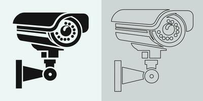 conjunto de seguridad o vigilancia cámara iconos cctv cámara icono, vector gráficos. inalámbrico seguridad cámara icono. negro icono ilustración para cctv cámara aislado en blanco antecedentes