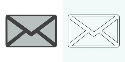Email envelope icon vector illustration. Mail icon set. email icon vector. E-mail icon. Envelope illustration