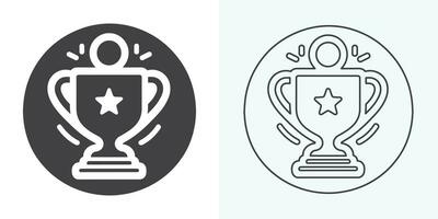 Winner trophy icon vector, symbol of victory event. trophy icon in trendy flat style. Trophy Icon. Professional, pixel perfect icons optimized for both large and small resolutions. vector