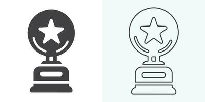 Winner trophy icon vector, symbol of victory event. trophy icon in trendy flat style. Trophy Icon. Professional, pixel perfect icons optimized for both large and small resolutions. vector