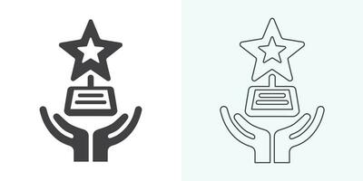 Winner trophy icon vector, symbol of victory event. trophy icon in trendy flat style. Trophy Icon. Professional, pixel perfect icons optimized for both large and small resolutions. vector