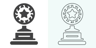 Winner trophy icon vector, symbol of victory event. trophy icon in trendy flat style. Trophy Icon. Professional, pixel perfect icons optimized for both large and small resolutions. vector