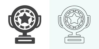 Winner trophy icon vector, symbol of victory event. trophy icon in trendy flat style. Trophy Icon. Professional, pixel perfect icons optimized for both large and small resolutions. vector