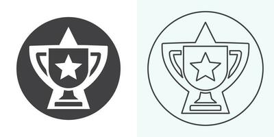 Winner trophy icon vector, symbol of victory event. trophy icon in trendy flat style. Trophy Icon. Professional, pixel perfect icons optimized for both large and small resolutions. vector