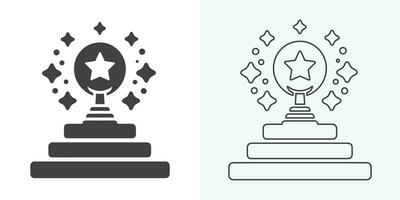 Winner trophy icon vector, symbol of victory event. trophy icon in trendy flat style. Trophy Icon. Professional, pixel perfect icons optimized for both large and small resolutions. vector