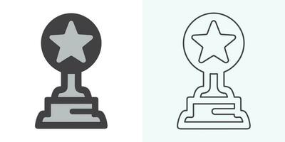 Winner trophy icon vector, symbol of victory event. trophy icon in trendy flat style. Trophy Icon. Professional, pixel perfect icons optimized for both large and small resolutions. vector