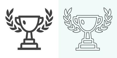 Winner trophy icon vector, symbol of victory event. trophy icon in trendy flat style. Trophy Icon. Professional, pixel perfect icons optimized for both large and small resolutions. vector