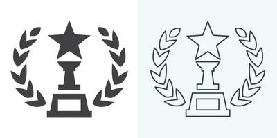 Winner trophy icon vector, symbol of victory event. trophy icon in trendy flat style. Trophy Icon. Professional, pixel perfect icons optimized for both large and small resolutions. vector