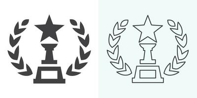 Winner trophy icon vector, symbol of victory event. trophy icon in trendy flat style. Trophy Icon. Professional, pixel perfect icons optimized for both large and small resolutions. vector