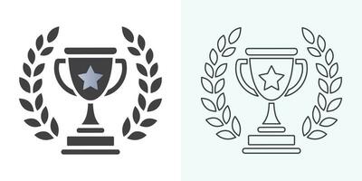 Winner trophy icon vector, symbol of victory event. trophy icon in trendy flat style. Trophy Icon. Professional, pixel perfect icons optimized for both large and small resolutions. vector