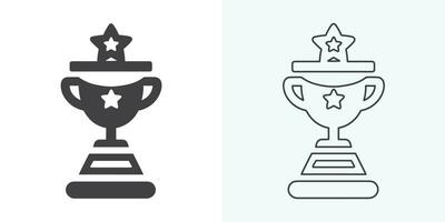 Winner trophy icon vector, symbol of victory event. trophy icon in trendy flat style. Trophy Icon. Professional, pixel perfect icons optimized for both large and small resolutions. vector