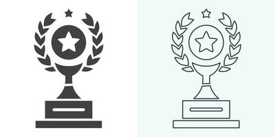 Winner trophy icon vector, symbol of victory event. trophy icon in trendy flat style. Trophy Icon. Professional, pixel perfect icons optimized for both large and small resolutions. vector