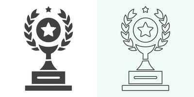 Winner trophy icon vector, symbol of victory event. trophy icon in trendy flat style. Trophy Icon. Professional, pixel perfect icons optimized for both large and small resolutions. vector