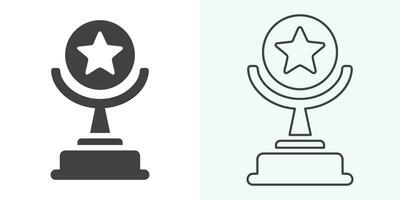 Winner trophy icon vector, symbol of victory event. trophy icon in trendy flat style. Trophy Icon. Professional, pixel perfect icons optimized for both large and small resolutions. vector